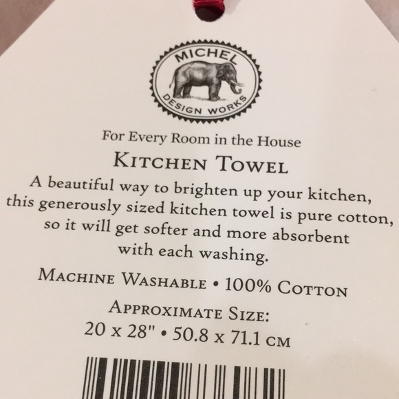 Christmas Holiday Peppermint Designer Kitchen Towel Michel Design Works NWT - Picture 11 of 16